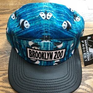 NWT Brooklyn Zoo panda print hats
